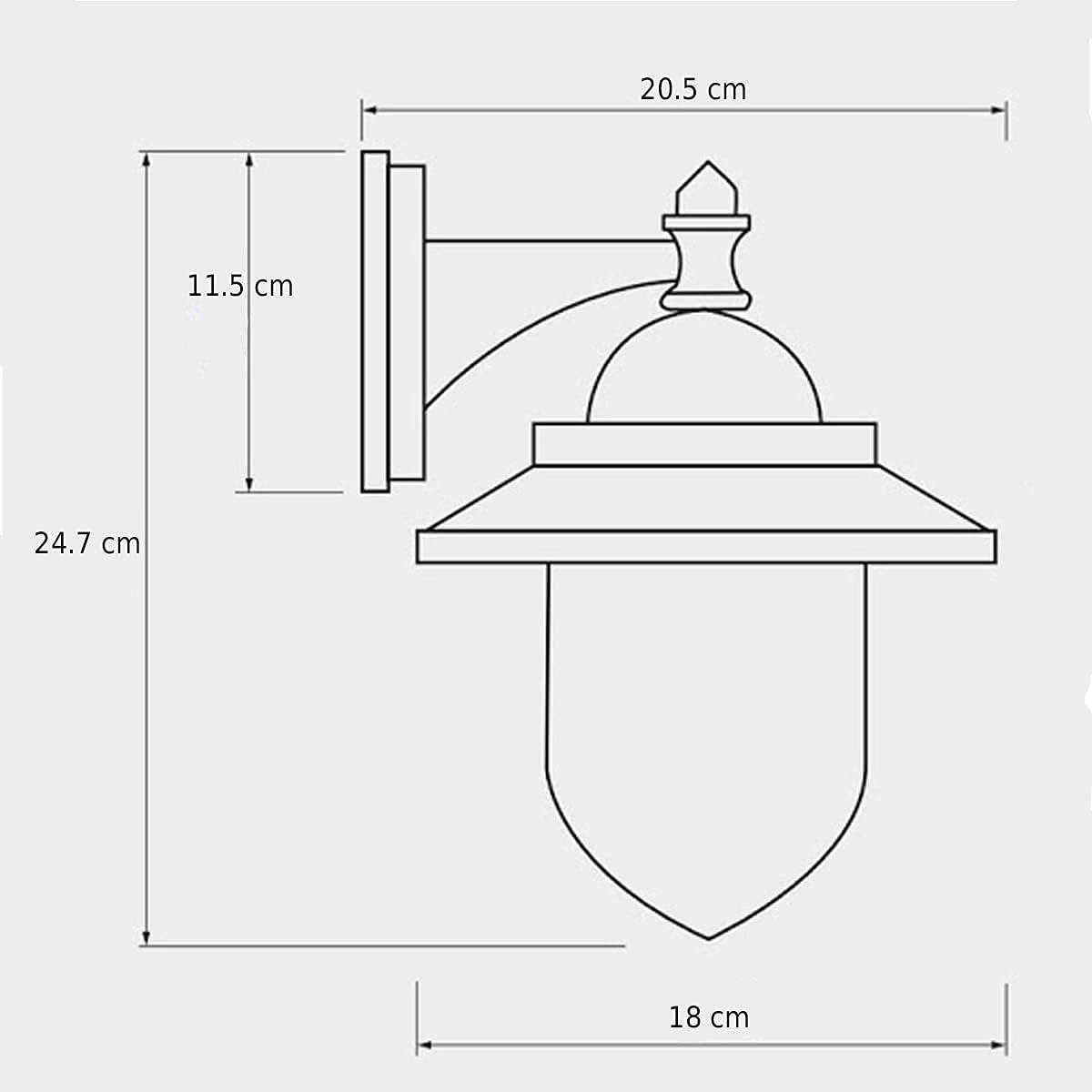 Black Vintage Outdoor Wall Light