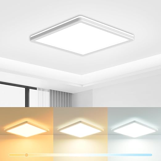 22CM LED Ceiling Light, 18W, 3 CCT Waterproof Flush Mount
