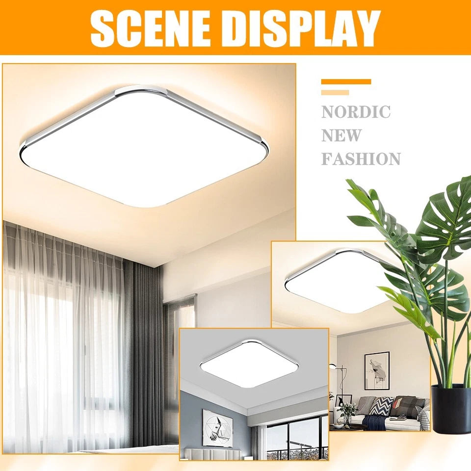 Modern 24W Dimmable LED Ceiling Light with Remote