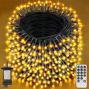 29.2M 220 LED Plug-in Fairy String Lights – Warm White, Remote, 8 Modes