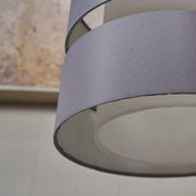 Modern 2 Tier Ceiling Light Shade in a Grey Finish | Pendant Lights, Home Décor & Improvement Essential