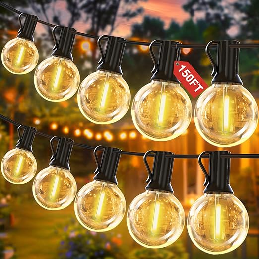 150FT G40 Festoon String Lights Outdoor Waterproof