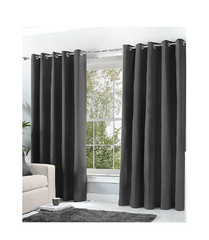 Thermal Blackout Eyelet Curtains with Tiebacks – 46x72 Inch, Navy Blue, 2 Panels