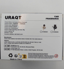 Bear Pilot Retro Airplane Car Air Freshener – Rotating Propeller Vent Clip with Fragrance Tablets (Black)