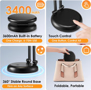 Rechargeable LED Desk Lamp, Dimmable Touch Control Light