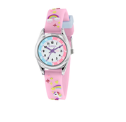 Girls Classic Analog Quartz Watch with Soft Silicone Strap – Model TK0145