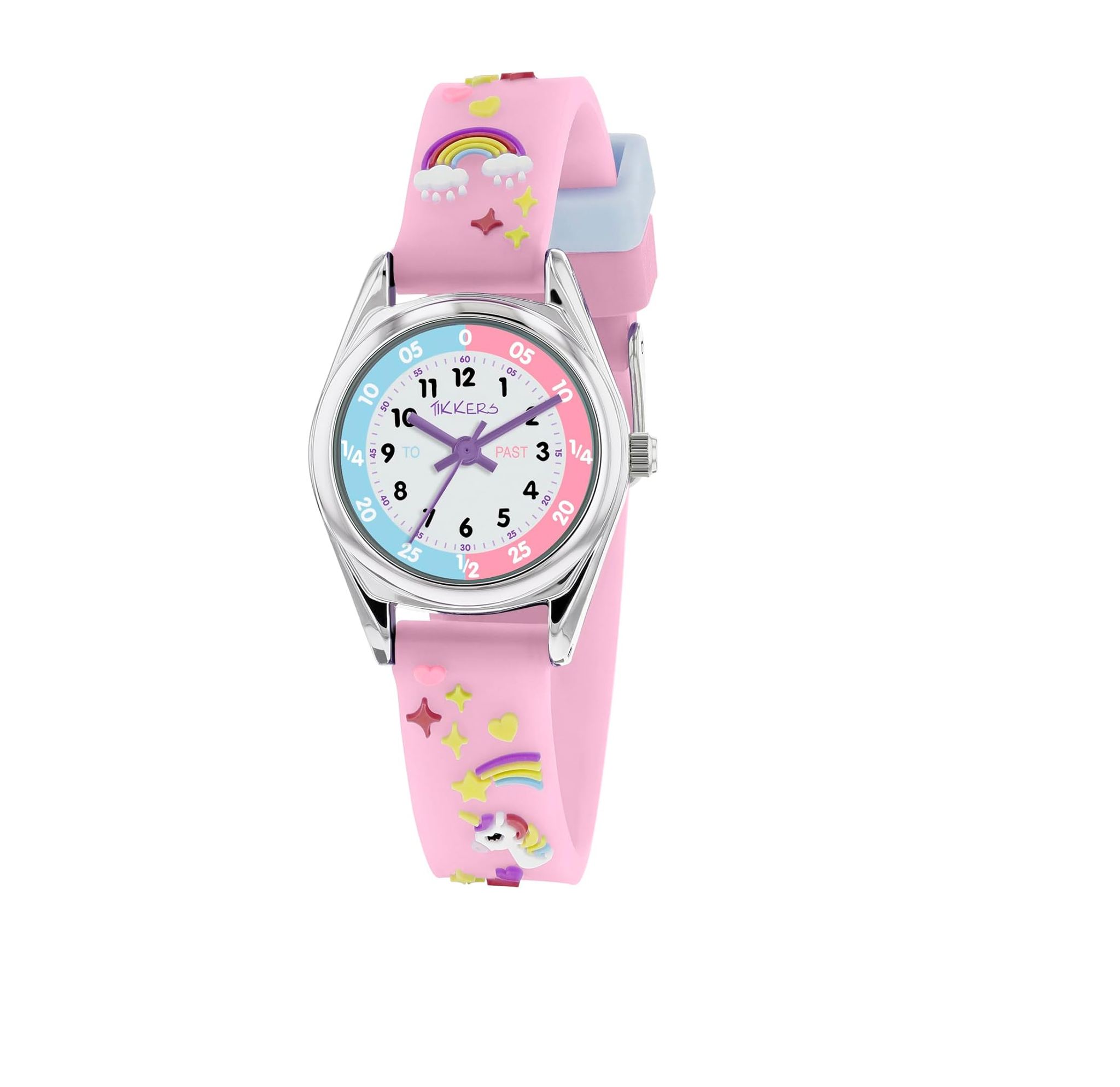 Girls Classic Analog Quartz Watch with Soft Silicone Strap – Model TK0145
