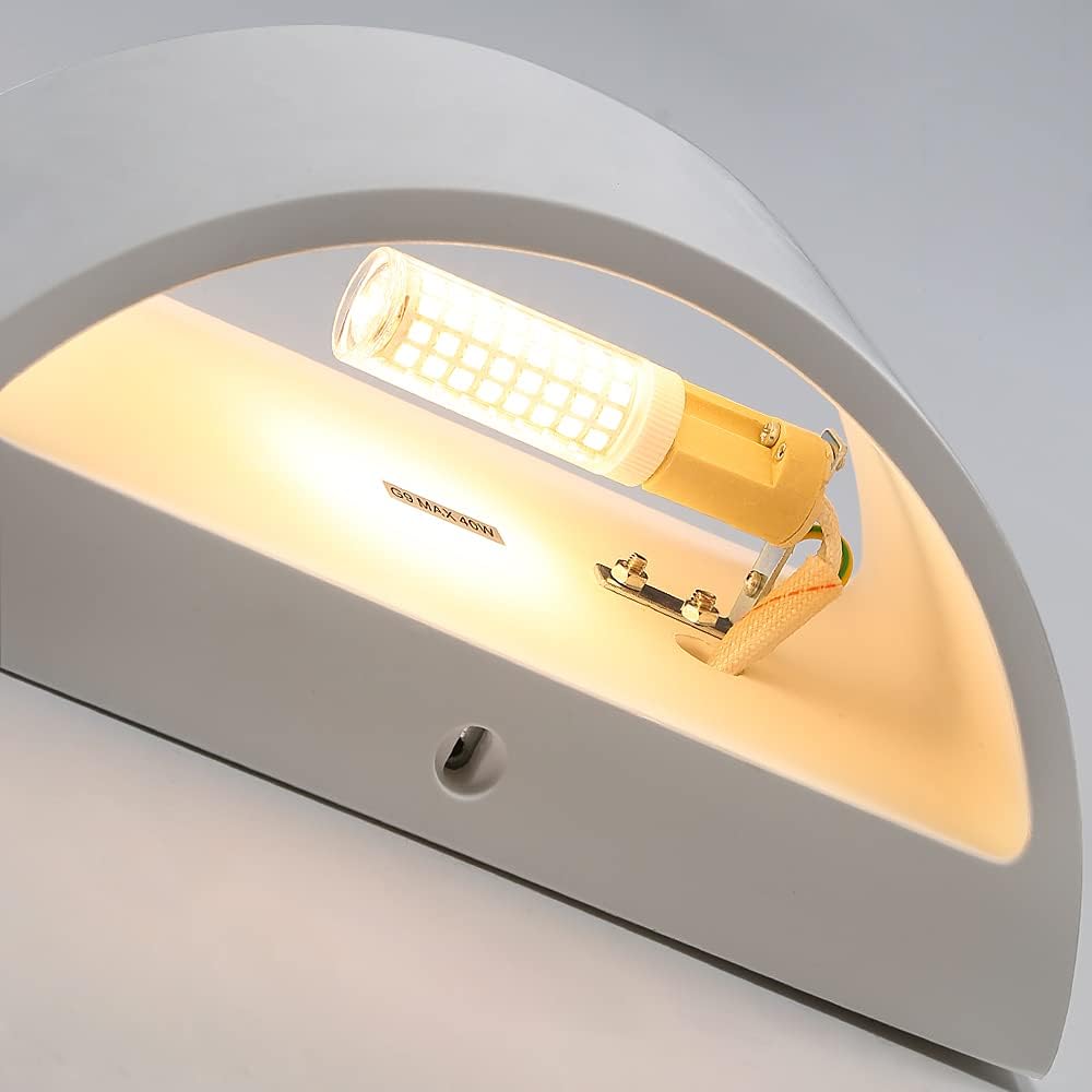 Modern LED Plaster Wall Light with G9 Bulb Included