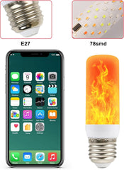 Flame Bulb 2 Pack LED E27 Flickering Effect