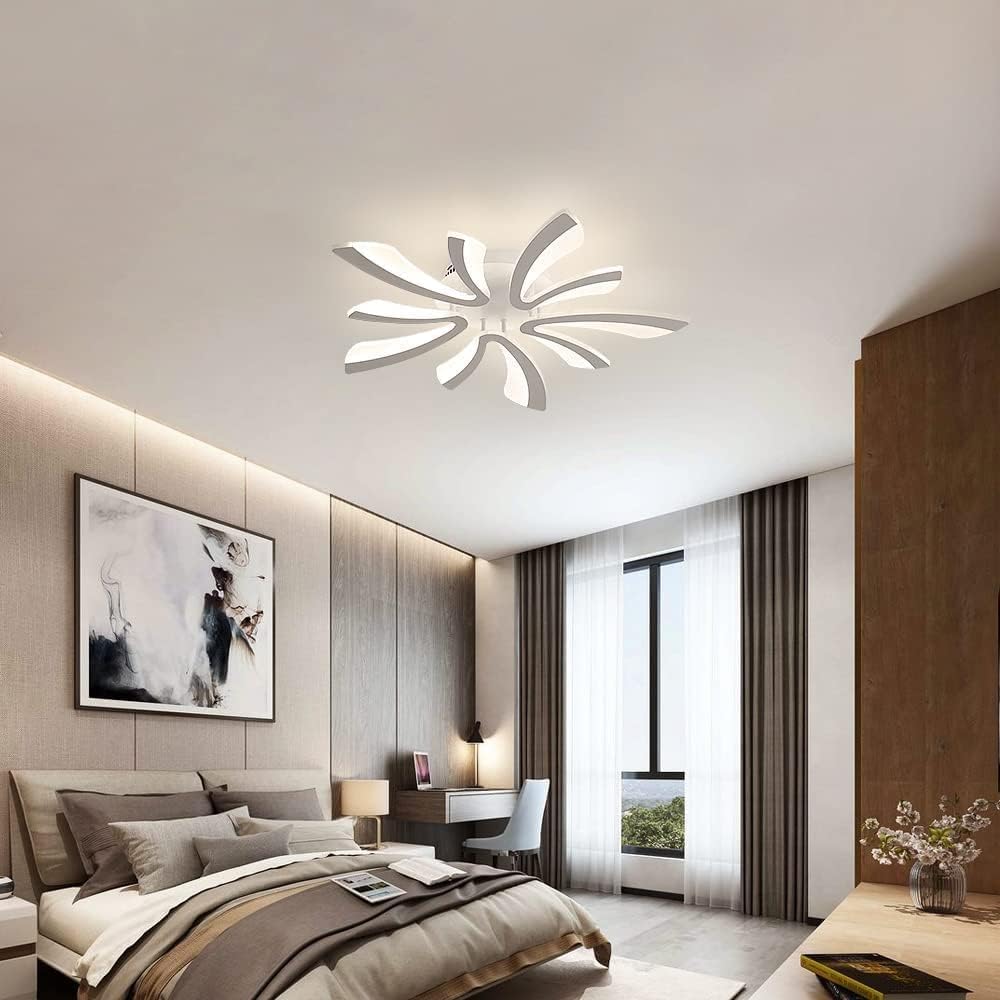 Modern LED Ceiling Light 48W Dimmable with Remote Control