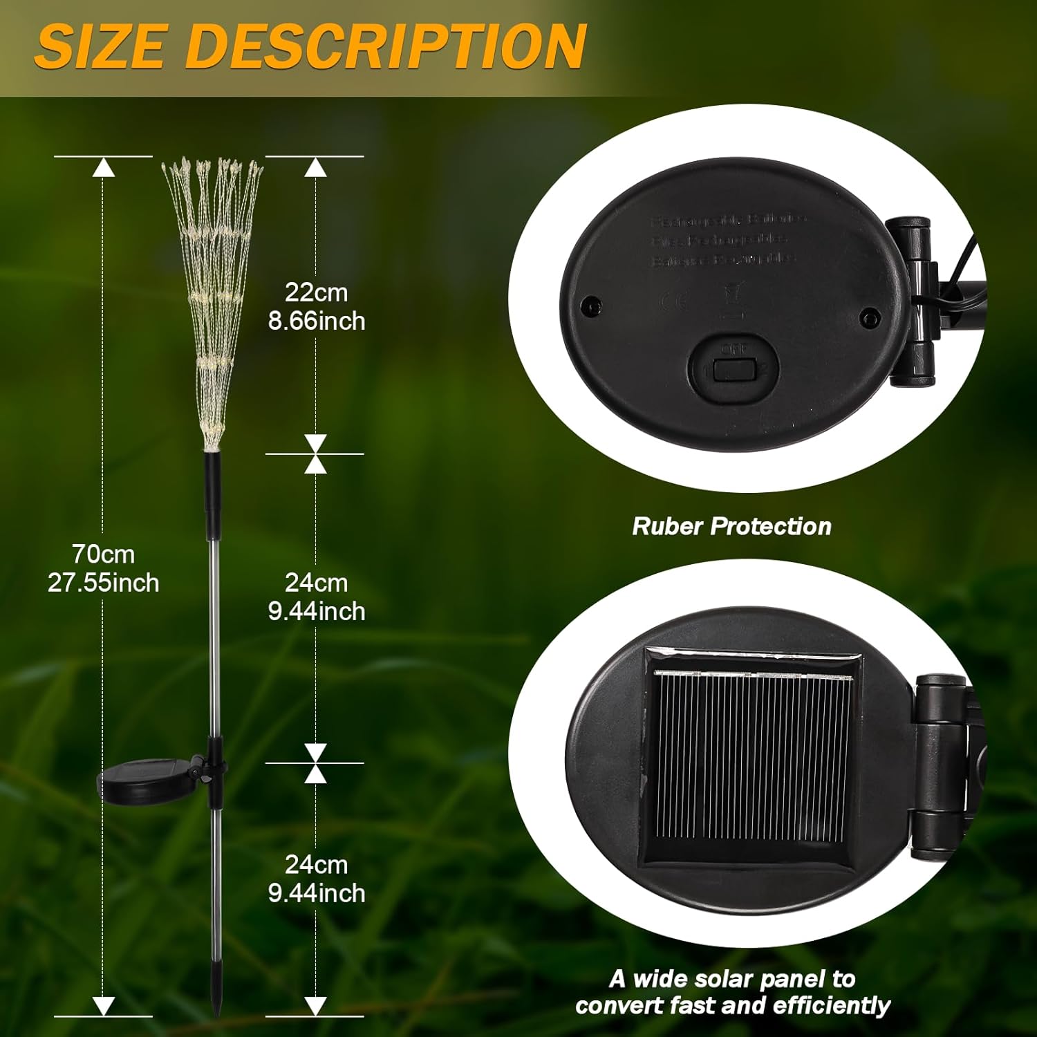 Solar Firework Garden Lights – 4 Pack, 480 LEDs