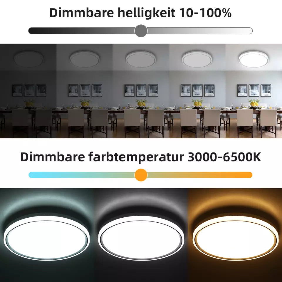 28W RGB LED Round Ceiling Light – Remote Control