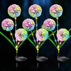 3 Pack Solar Sunflower Garden Lights Waterproof Outdoor