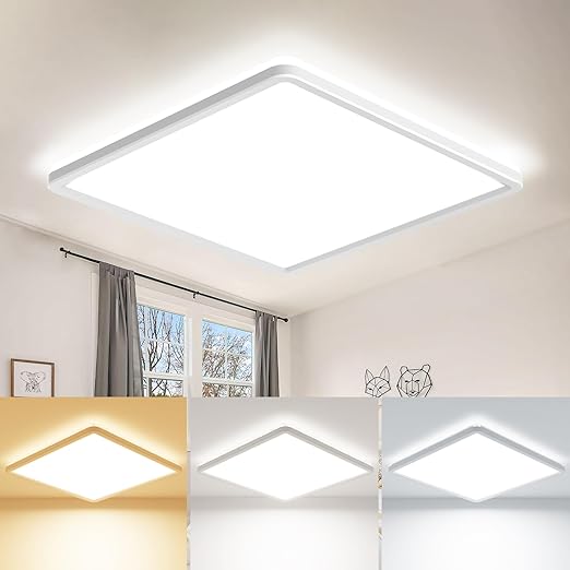 22CM LED Ceiling Light, 18W, 3 CCT Waterproof Flush Mount