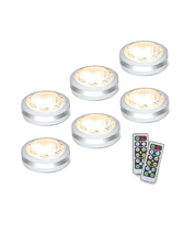 Wireless Battery Puck Lights with Remote – 4000K Natural White