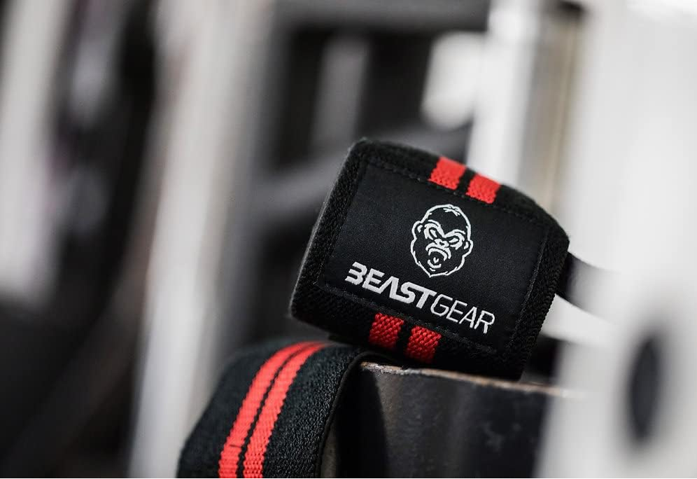 Weight Lifting Wrist Wraps 20" – Cotton Thumb Loop Straps for Gym & Training