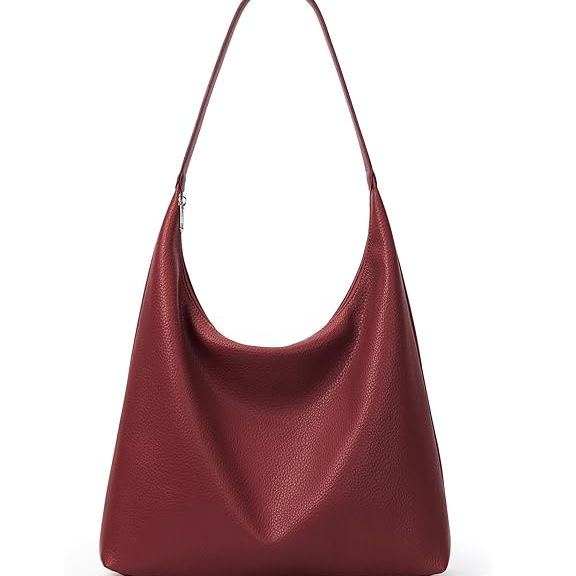 Vintage Vegan Leather Tote Bag for Women – Hobo Shoulder Handbag for Work & Travel
