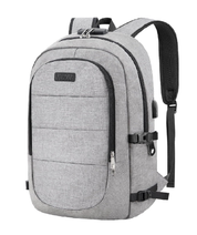Anti-Theft Laptop Backpack – 17.3" Water-Resistant Business Travel Bag with USB Port