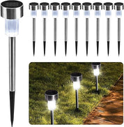 Colour-Changing Solar Garden Lights – 10 Pack LED Stakes