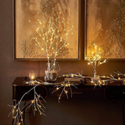 White Birch LED Garland Lights 6FT with Timer, 48 Warm White Battery Powered Fairy Lights for Indoor and Outdoor Home Décor
