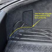 Merton Black/Grey Car Seat Covers & Rubber Boot Mat Set – Universal Fit, Washable