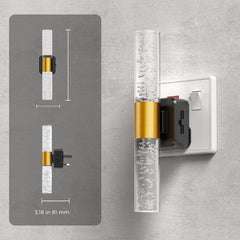 Adjustable brightness LED nightlight

