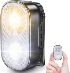 Bicycle light with remote control on a white background