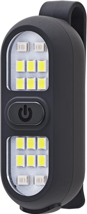 Black LED light with multiple small lights on a dark background