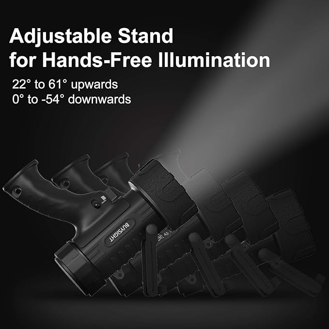 Rechargeable Spotlight Flashlight 200,000 Lumens – Waterproof Hunting ...