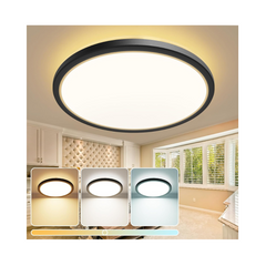 Ceiling light fixture in a room with neutral tones