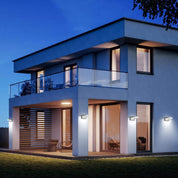 Commercial-grade wall-mounted lamp

