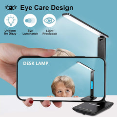 Compact bedside lamp with clock

