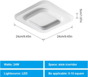Contemporary white LED ceiling light

