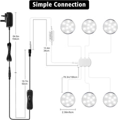 Diagram of a ceiling light fixture with labeled parts and measurements.