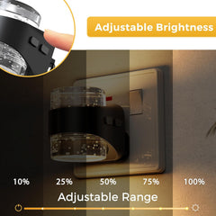 Dimmable LED night light 10-100 lumens

