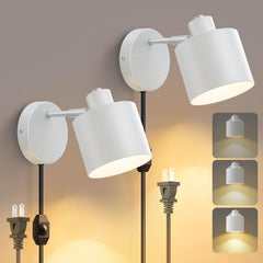 Dimmable plug-in wall light

