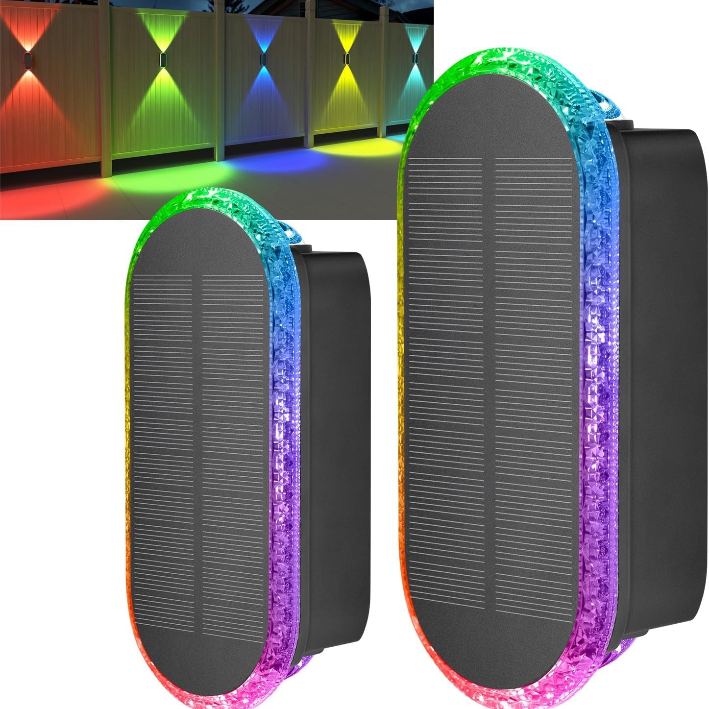 Dual Beam Solar Wall Mounted Light

