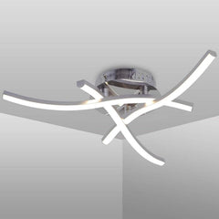 Elegant curved LED ceiling light