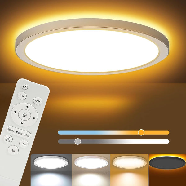 Flush mount LED light with memory function


