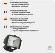 Garden security floodlight 400W

