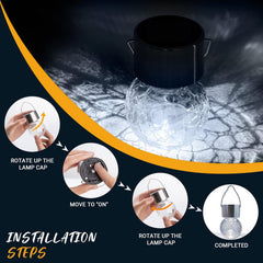 Garden solar globe lights

