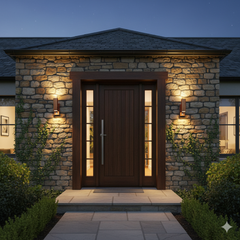 Modern LED Wall Sconce Up & Down Outdoor GU10 Wall Light With PIR Motion Sensor