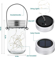 Glass solar garden lanterns

