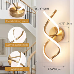 Gold LED bedroom lighting


