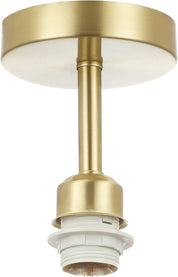 Gold ceiling light fixture on a white background