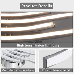 High transmission light bars with corrosion resistance base and easy to clean material on a gray background.