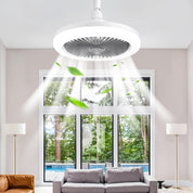 LED ceiling fan with light and remote