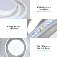 LED strip light with labeled components on a white background