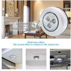 LED touch lamp with installation examples in a living room setting