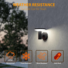 LED wall lamp with 3000K warm light


